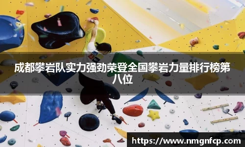成都攀岩队实力强劲荣登全国攀岩力量排行榜第八位